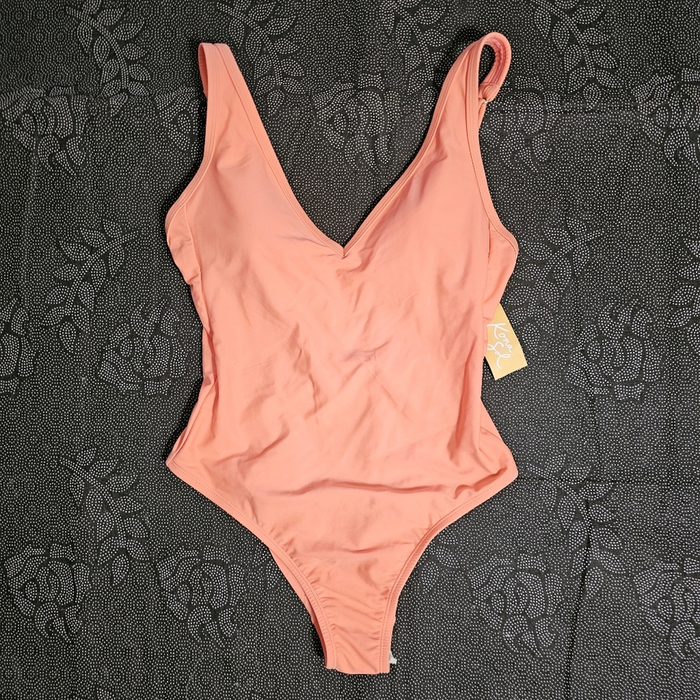Kona Sol Coral One-Piece Swimsuit